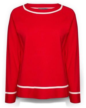 Elena Miro Round-Neck Knitwear - Rouge