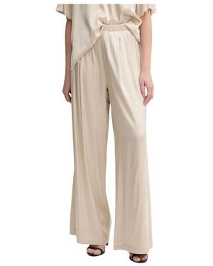 Mos Mosh Broeken ,Mmrita Satin Pant - Naturel