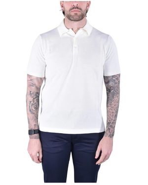 Kangra Tops ,Wit ,Katoen Polo Met Knopen En Korte Mouwen