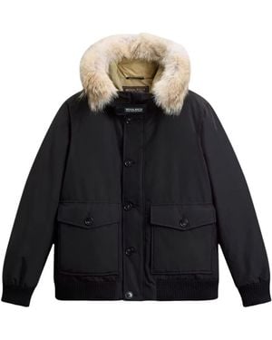 Woolrich Polar Detachable Fur Bomber - Schwarz