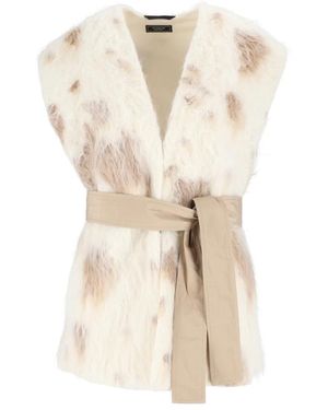 Peserico Jassen ,Wit ,Gilet - Naturel