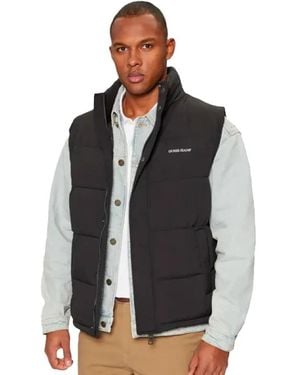 Guess Reg G Ärmellose Steppweste Schwarz