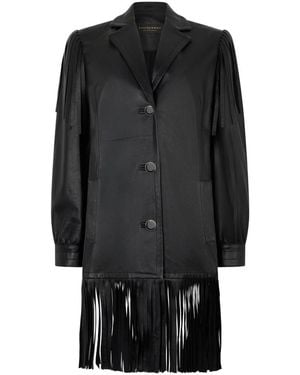 Philosophy Di Lorenzo Serafini Leather Jackets - Black