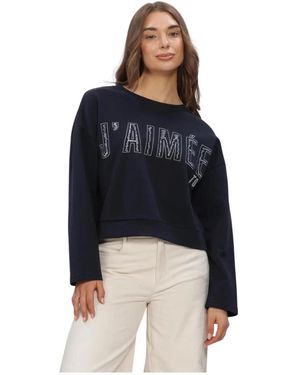 Aimée the Label Trui Met Borduursel - Blauw