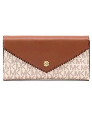 Michael Kors Jet Set Travel Large Envelope Continental Wallet - Braun