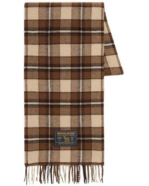 Woolrich Accessoires ,Veelkleurig ,Woac 2059Mr Sjaal - Bruin
