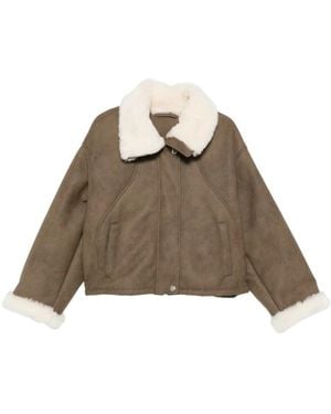 Stand Studio Faux Fur & Shearling Jackets - Marrón