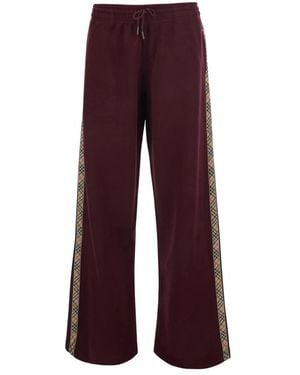 Burberry Jodie Wijde Broek - Rood