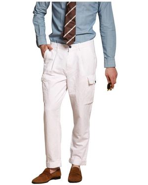 Mason's Straight Trousers - Bleu