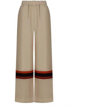 Raquel Diniz Wide Trousers - Natural