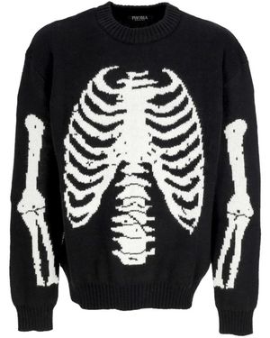 PHOBIA ARCHIVE Round-Neck Knitwear - Black