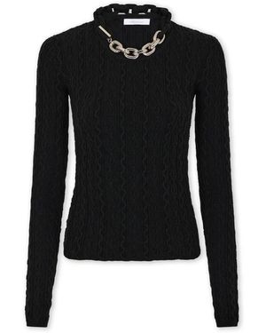 Rabanne Round-Neck Knitwear - Negro