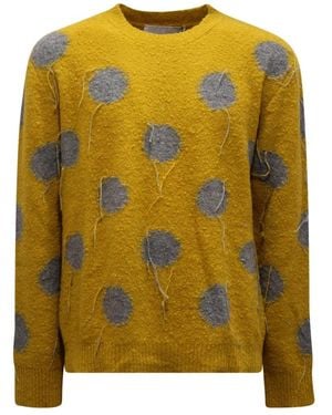 Amaranto Round-Neck Knitwear - Amarillo