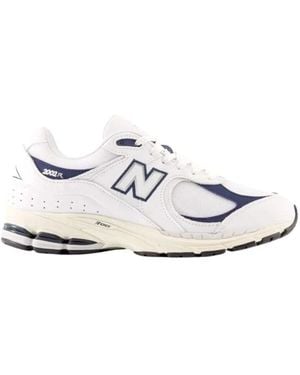 New Balance Witte Mesh Leren Sneakers 2002R