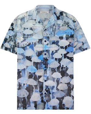 flâneur Short Sleeve Shirts - Blu