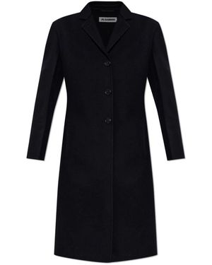 Jil Sander Jassen ,Zwart ,Wol Cashmere Jas