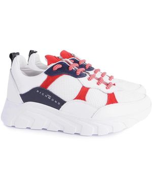 John Richmond Schoenen ,Wit ,Leer Sport Sneakers