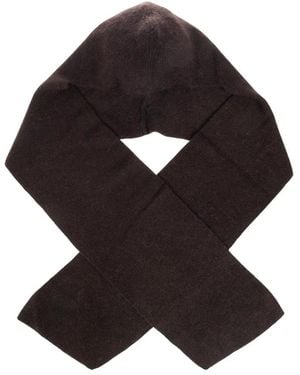 Gestuz Accessoires ,Bruin ,Wol Gzalpha Hoodscarf - Zwart