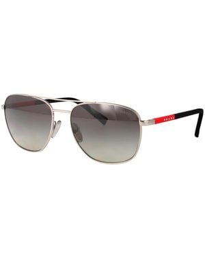 Prada Ps 54Zs Oval Sonnenbrille - Mettallic