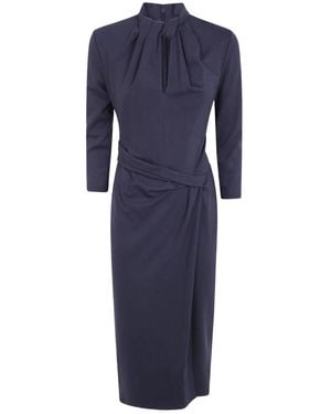 Giorgio Armani Midi Jurken - Blauw