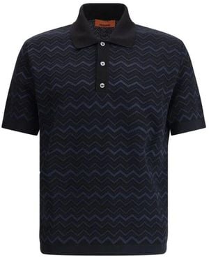 Missoni Polo Shirts - Blue