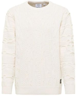 carlo colucci Round-Neck Knitwear - White
