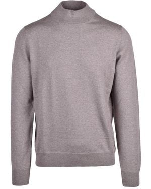 Gran Sasso Truien & Vesten ,Grijs ,Wol Lupetto Turtleneck
