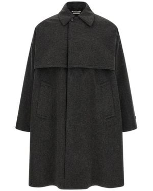 Jil Sander Jassen ,Grijs ,Wol Sport 131 Jas - Zwart