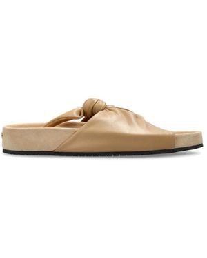 Lanvin Sliders - Marrón