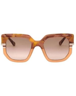 Chloé Oversized Square Acetat-Sonnenbrille - Pink