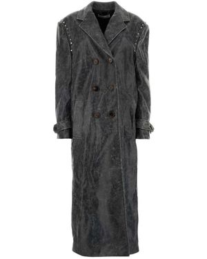 Alessandra Rich Soprabito & Trench - Nero
