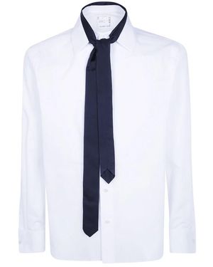 Sacai Poplin Shirt (Met Satijnen Strik) - Blauw