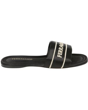 Ferragamo Sliders - Nero