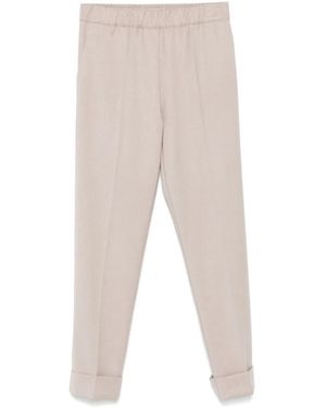 D.exterior Slim-Fit Trousers - Natural