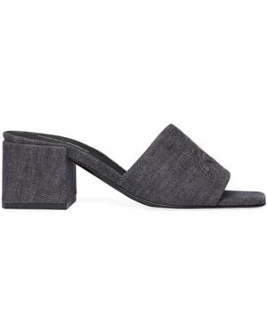 Courreges Heeled Mules - Blu