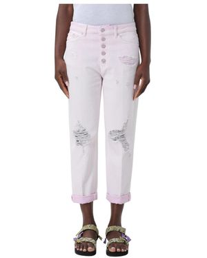 Dondup Cropped Jeans - Pink