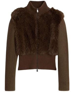 Desigual Truien & Vesten ,Bruin ,Polyester Repris Jers Inverness