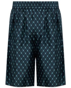 Balmain Zijde Korte Broek - Blauw