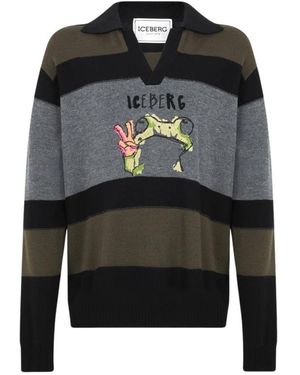 Iceberg Polo-Pullover - Schwarz