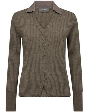 Mos Mosh V-Neck Knitwear - Vert