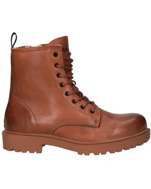 Blackstone Lace-Up Boots - Marron