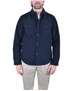 Woolrich Jassen ,Blauw ,Katoen Shirt Jacket