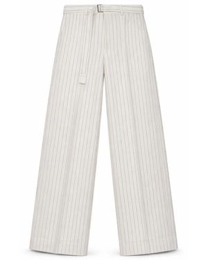 Sacai Wide Trousers - Blanco