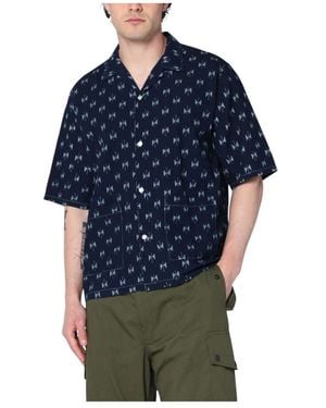 Needles Short Sleeve Shirts - Blauw