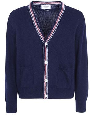 Thom Browne Cardigans - Bleu