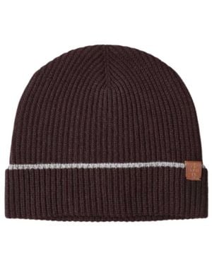 Eleventy Cable-Knit Cashmere Muts - Bruin