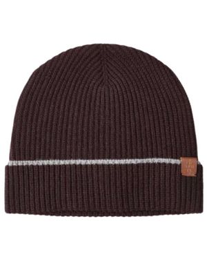 Eleventy Cable-Knit Cashmere Muts - Bruin