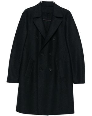 Harris Wharf London Double-Breasted Coats - Black