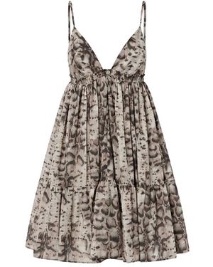 Pinko Kleedjes ,Veelkleurig ,Katoen Adrano Dress - Bruin