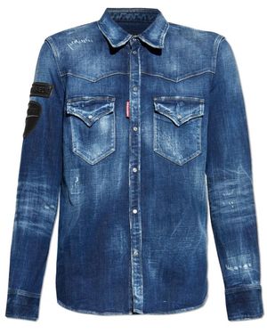 DSquared² Denim Shirts - Blue